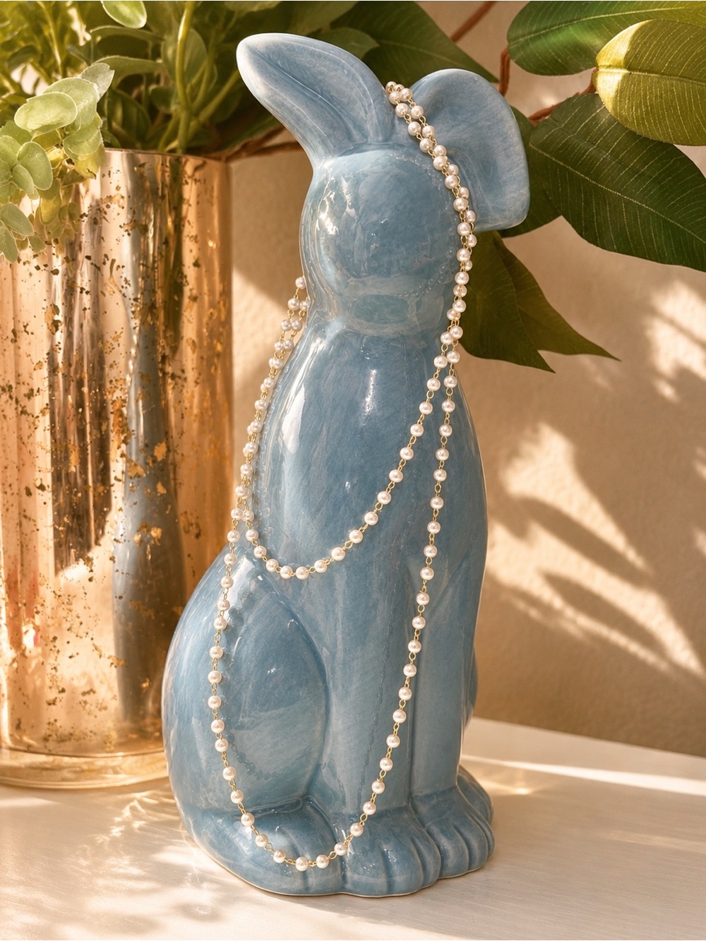 Gold Tone Pearl Necklace